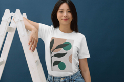 Minimal Botanical Abstract Circles Embroidery Design Product Image 3