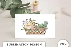 Watercolor Garden sublimation PNG Product Image 3