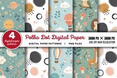 Polka Dot Digital Paper PNG Product Image 1