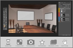 Screen Mockup in a Meeting Room Product Image 3