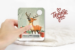 Cartoon Christmas Deer Money Card, Christmas Gift Card PNG Product Image 3