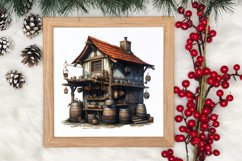Western Christmas Watercolor Clipart Product Image 3
