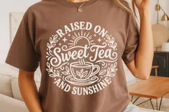 Raised On Sweet Tea And Sunshine Svg, Tea Lover Svg. Product Image 4