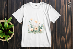 Soft Botanical Meadow Flowers Clipart Sublimation PNG Product Image 3