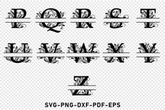 Monogram Flourish Split Alphabet Letters, Ornate Font SVG Product Image 3