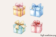 Birthday Watercolor Clipart PNG Product Image 1