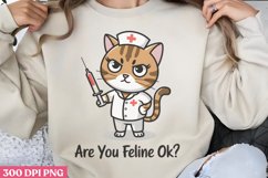 Are You Feline OK PNG, Funny Cat Sublimation PNG Product Image 3
