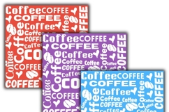coffee digital papers, Coffee pattern, Coffee background Product Image 2