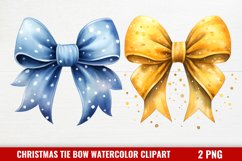 Christmas Tie Bow Sublimation Clipart Product Image 1