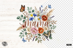 Flowers &amp; Butterfly Mothers Day Clipart Product Image 1