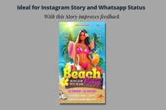 Beach Party Flyer Template, wet party, boat party invite Product Image 3