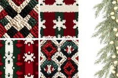 Embroidery Christmas Pillowcase, Knitted Christmas Pillow Product Image 3