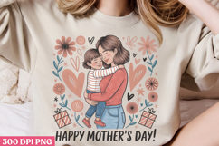 Floral Mama Mom Sublimation PNG Product Image 1