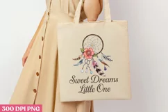 Sweet Dreams Little One PNG, Dreamcatcher Sublimation PNG Product Image 3