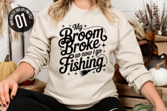 My Broom Broke So New I Go - Halloween t-shirt Design Product Image 1