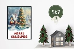Christmas Greeting Card, Christmas Village Card Designs Product Image 3