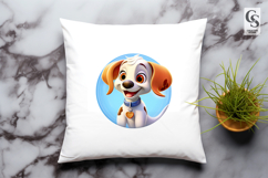 Cute Puppy Dog Cartoon Clipart Sublimation PNG Product Image 3