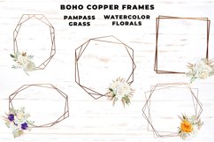 Watercolor Pampas Grass Copper Frames Product Image 2