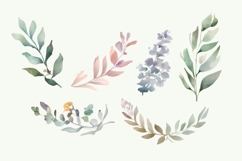 Watercolor Mixed Flower Clipart PNG, Watercolor Floral PNG Product Image 3