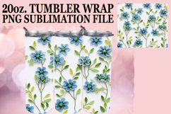 3D Blossoms on Tumbler Design Product Image 1