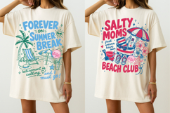 Salty Summer PNG, Coastal Beach Iced Coffee Sublimation Product Image 3