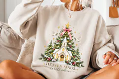 4 Christian Christmas Shirt Designs, 4 Nativity Faith Quote Product Image 3