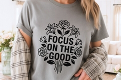 Focus On The Good Svg, Mental Health Svg, Self Love Svg. Product Image 4