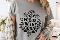 Focus On The Good Svg, Mental Health Svg, Self Love Svg. Product Image 4