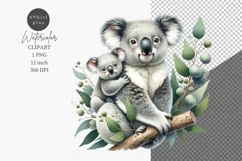 Mothers day clipart, Koala clipart, Mom clipart Product Image 1