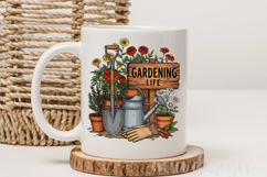 Gardening Life PNG, Vintage Floral Garden Sublimation Design Product Image 3