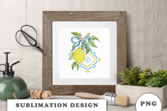 Watercolor Lemons composition png Product Image 3