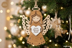 Nativity Angel Ornament Laser Cut | Glowforge | SVG Product Image 1