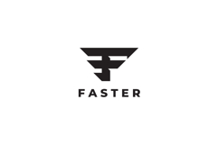 Faster Letter F Logo Design Vector Product Image 3