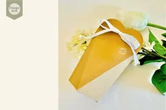 Heart Shaped Treat Box Favor Box Printable SVG Cutting File Product Image 6