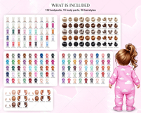 Cute Babies Clipart Portrait Creator Product Image 3