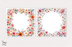 Floral digital paper, background clipart Product Image 3