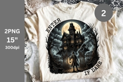 Halloween PNG, Enter if dare PNG, Autumn PNG Product Image 1