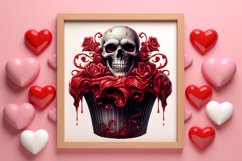 Gothic Valentines Day Clipart, Valentine Skeleton Product Image 3