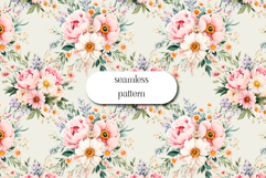 Wildflowers Digital Paper , Flowers Scrapbook, Meadow paper Product Image 1