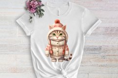 Christmas Cats Sublimation Clipart, Christmas Cats Clipart Product Image 3