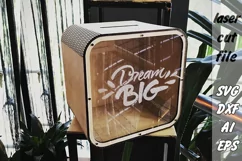 Money Box|Coin Bank| Dream| Laser Cut |Svg Files Product Image 1