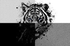 Tiger Head Art With Splash Effects Product Image 5