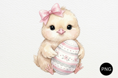 Easter Baby Animals PNG Watercolor Clipart Product Image 3