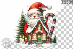 Christmas Santa Sublimation - Clipart PNG Design Product Image 1