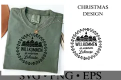 Willkommen in Unserem Zuhause Svg | Christmas | Shirt Svg Product Image 3