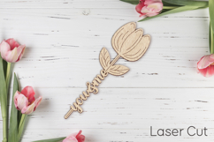 Tulip flowers Laser engraving, You and Me sign, Love svg Product Image 1