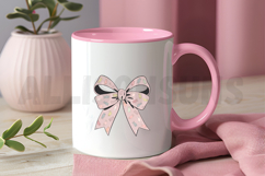 Retro Coquette Easter Bunny Bow Sublimation PNG Product Image 3