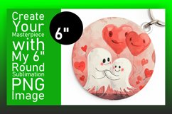 Cute Ghost Sublimation - Keychains Product Image 1