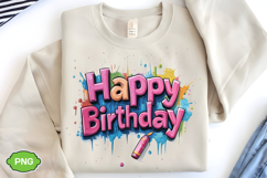 Happy Birthday PNG Design Sublimation | Happy Birthday Product Image 3