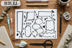 Comic speech bubbles, empty text box set Product Image 3